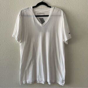 James Perse men’s Y/OSEMITE white v neck t shirt surfer aesthetic, size 3 large